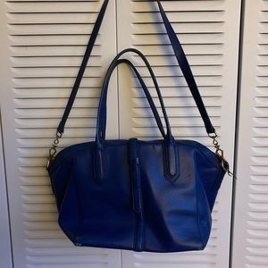 J.Crew Blue leather purse